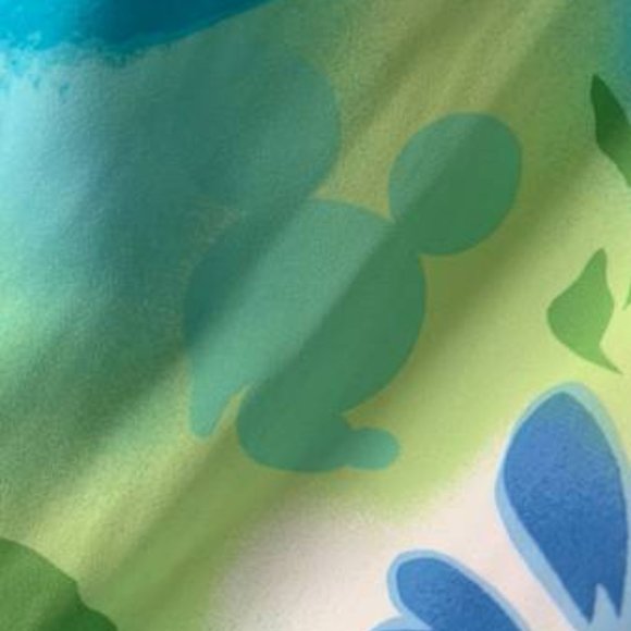 NWT Walt Disney World Size Small Blue Floral Mickey Sleeveless Dress - Picture 3 of 5